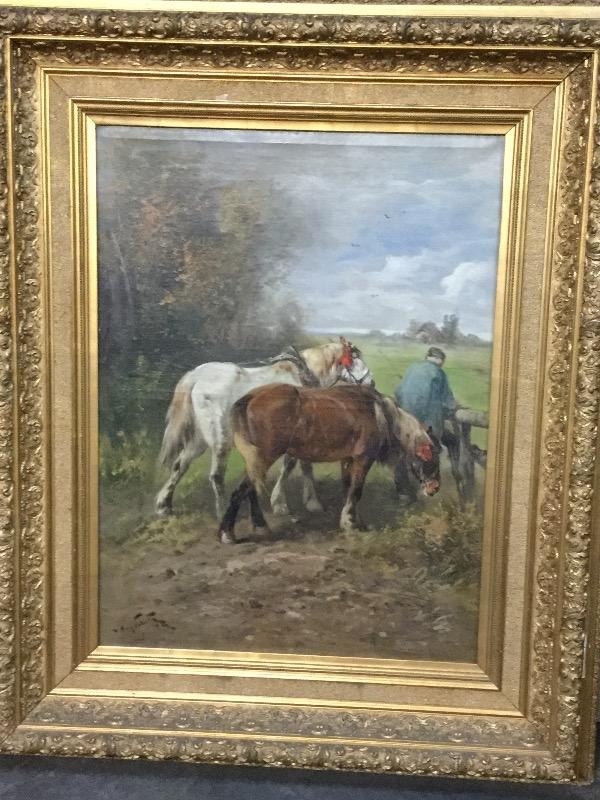 Painting H. SCHOUTEN - Paintings - Harelbeke Punt Antiques